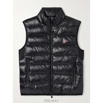 몽클레어 LOGOAPPLIQUED 메쉬 퀼팅 립스탑 & 스트레치 다 B0082123292