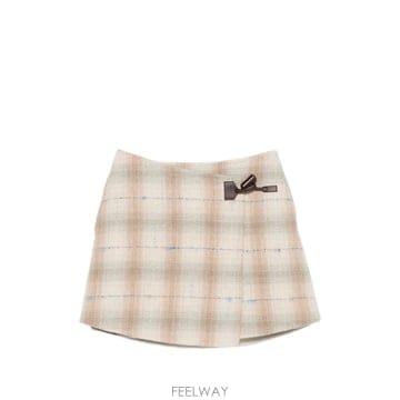 로에베 미디 스커트 베이지