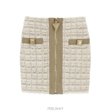 23SS Balmain 미니 스커트 AF1LB012KD77GCC TP571822946