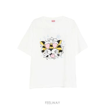 26SS KENZO 맨즈 T 셔츠 FG55TS4034SG02WHITE TP576201917