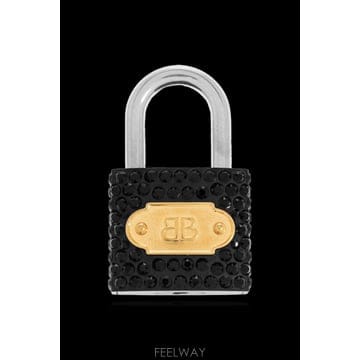 26SS Balenciaga Padlock shaped pendant 8562142AB3B5289 TP570