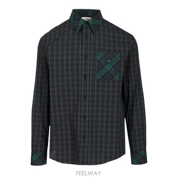 Celine RELAXED 셔츠 TARTAN 코튼 RC0BH144607NG TP577989672
