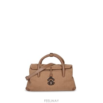 자넬라토 DOTTA CENTAURO 스몰 레더 핸드백 Beige