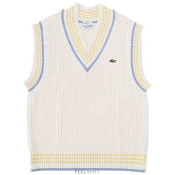 26SS LACOSTE Thick 니트 베스트 AH06144I5 TP574420448