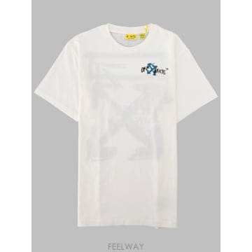 26 S/S 오프화이트 애로우 스프레이 티셔츠 SS (KIDS 상품) B0042068640