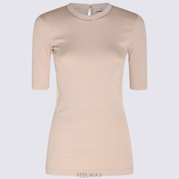 26SS 브루넬로 쿠치넬리 베이지 코튼 BLEND T 셔츠 M0TC8BJ310C8539 TP571822133