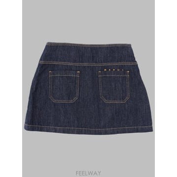 26 S/S 마르니 MINIGONNA 인 데님 (KIDS 상품) M0 B0042068669