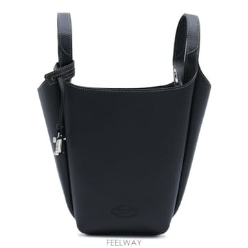 토즈 숄더백 블랙 레더 APA