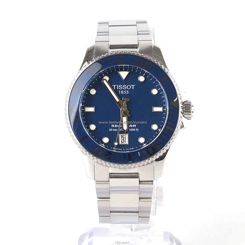 Tissot [�߰���ǰ�ٿ�] Ƽ�� ����Ÿ 1000 ���� ���� ���̾� û�� ��Ż �ð� 36mm T120.210.11.041[�߰���ǰ�ٿ�] Ƽ�� ����Ÿ 1000 ���� ���� ���̾� û�� 