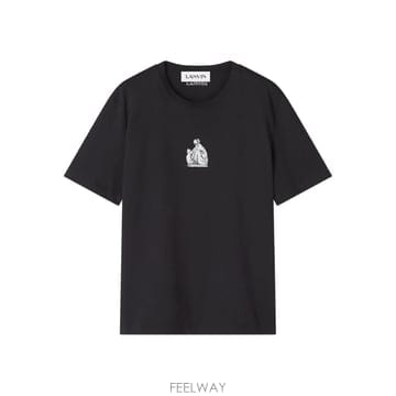 26SS Lanvin T 셔츠 with 프린트 RMTS0012J312P2610 TP570803017