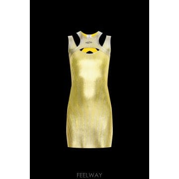 26SS CASABLANCA 쇼트 bodycon 드레스 WSS26KW1269010YELLOW TP574841