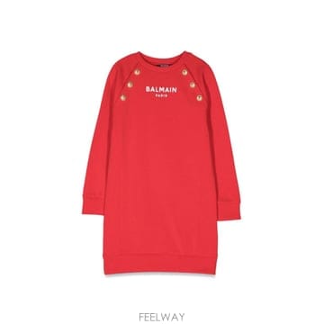 23 S/S 발망 ML 맨투맨 드레스 로고 & 버튼 (KIDS 상품) B0041487196