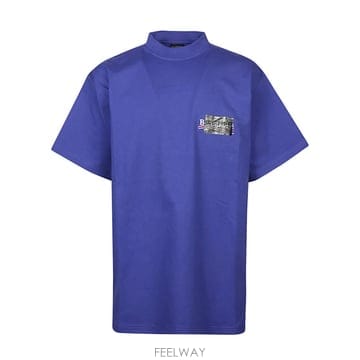 발렌시아가 로고 티셔츠 712398TNVG14019 B0191265082