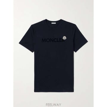25 F/W 몽클레어 슬림핏 로고 코튼-저지 티셔츠 8C000-47- B0081208962