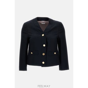 26 F/W 톰 브라운 브이넥 가디건 자켓 인 합색 SUITING F B0032126462