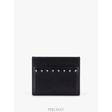 발렌티노 레더 카드 홀더 WITH 스터드 디테일 6Y2P0V18PD B0652088710