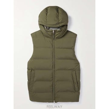 25 F/W 로로 피아나 퀼팅 패딩 쉘 후드 조끼 FAN4846 B0080933639