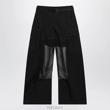 사카이 블랙 카고 트라우저