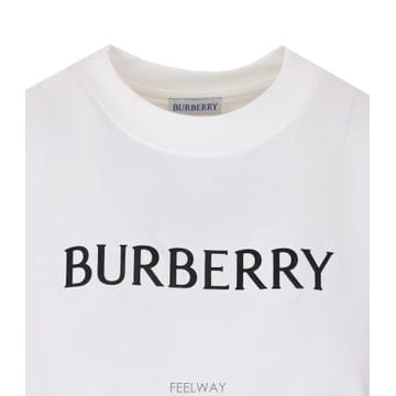 버버리 로고 티셔츠 화이트