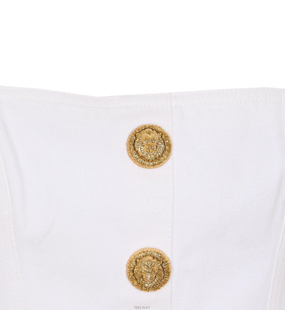 Balmain 26 S/S �߸� ��ư ���� ž AD214DG14/0FC B001188533026 S/S �߸� ��ư ���� ž AD214DG14/0FC B0011885330