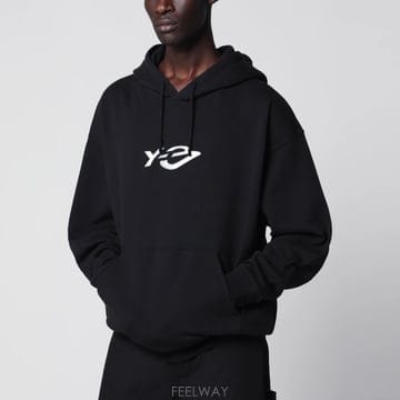 아디다스 Y-3 프렌치 테리 후드 블랙