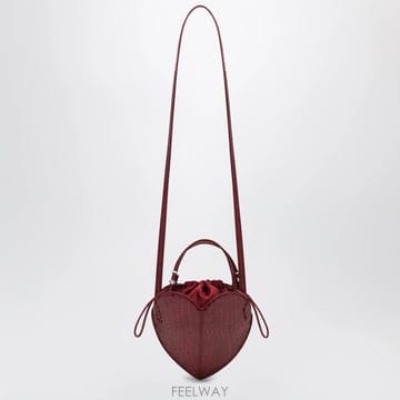 26 F/W 로테이트 버건디 하트 백 CROCO 인 레더 116427 B0052182060