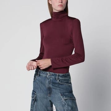 26 F/W 로테이트 버건디 SCARFDETAIL 탑 11617526 B0052182063