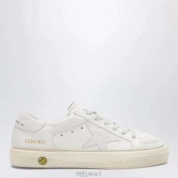 26 F/W 골든구스 MAY 스니커즈 인 화이트 레더 (KIDS )  B0052182019