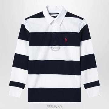 26 F/W 폴로 랄프로렌 WHITENAVY 스트라이프 폴로 셔츠 ( B0052182044