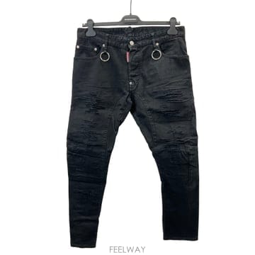 [당일발송] Dsquared2 블랙 타이디 바이커진 / S74LB0495 STN833 900