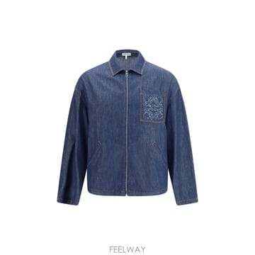 로에베 데님 지퍼 자켓 NAVY