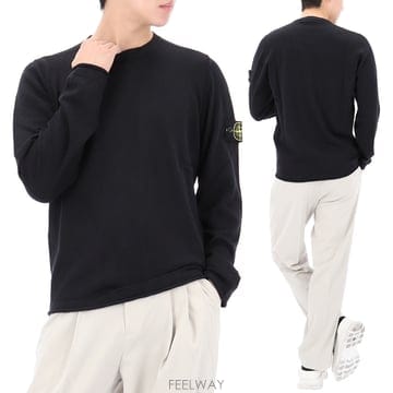 구템즈 26SS 스톤아일랜드 와펜 패치 코튼 니트 L1S155100052 S00B0 V0029