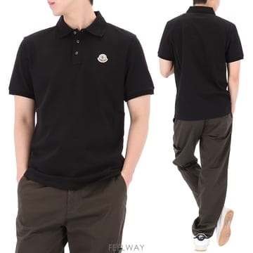구템즈 26FW 몽클레어 로고 패치 폴로 반팔 티셔츠 8A00011 84556 999