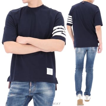 Thom Browne ������ 26FW ����� �缱 ���� Ƽ���� MJS168G 07862 415������ 26FW ����� �缱 ���� Ƽ���� MJS168G 07862 41