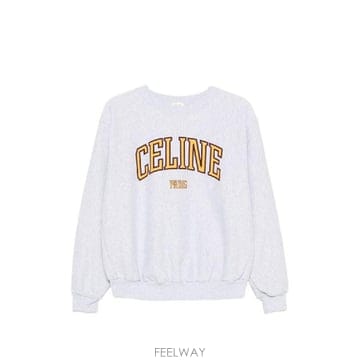 그란데비타 해외 셀린느 여성 LOGO COTTON CREWNECK SWEAT셔츠 RY0YE1233GLR6