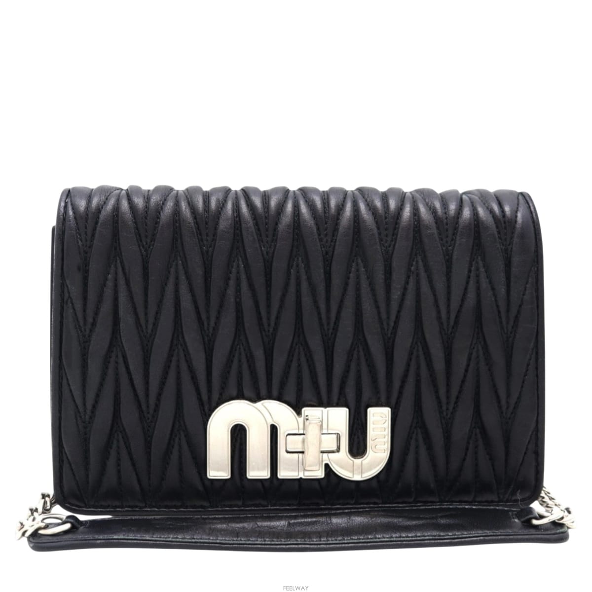 Miu Miu [�����߰���ǰ������] �̿�̿� ���׶�� ���� ü�� ����� 5BF069 ���� A[�����߰���ǰ������] �̿�̿� ���׶�� ���� ü�� ���