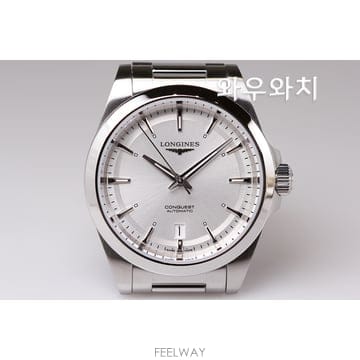 와우와치 론진 콘퀘스트 L3.720.4.72.6 코엑시얼 실버판 남성용