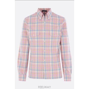 PRADA [E32]����� UCN617SOOO171DF0E18 ���� ���� ���� PRADA check cotton shi[E32]����� UCN617SOOO171DF0E18 ���� ���� ���� PRADA c