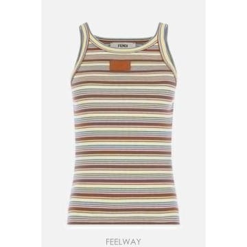 FENDI [E32]��� FS7966AW88F1X33 �Ƿ� ��ũž ž �μҸ� FENDI striped rib jerse[E32]��� FS7966AW88F1X33 �Ƿ� ��ũž ž �μҸ� FENDI 