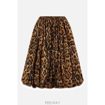 [E32]알라이아 AA9J2340W172C954 여성 스커트 치마 ALAIA A line skirt in p