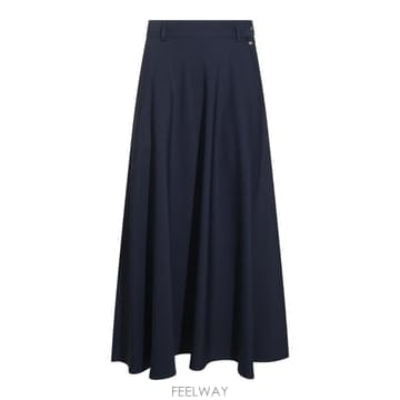 [Q11]에르노 GN000096D126409300 여성 스커트 치마 DARK BLUE LONG PLEATED