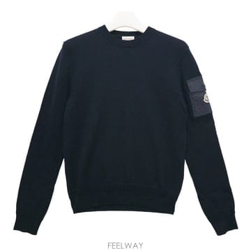 논현 더팩토리 26FW 몽클레어 로고 포켓 니트 9C00001 M1131 776
