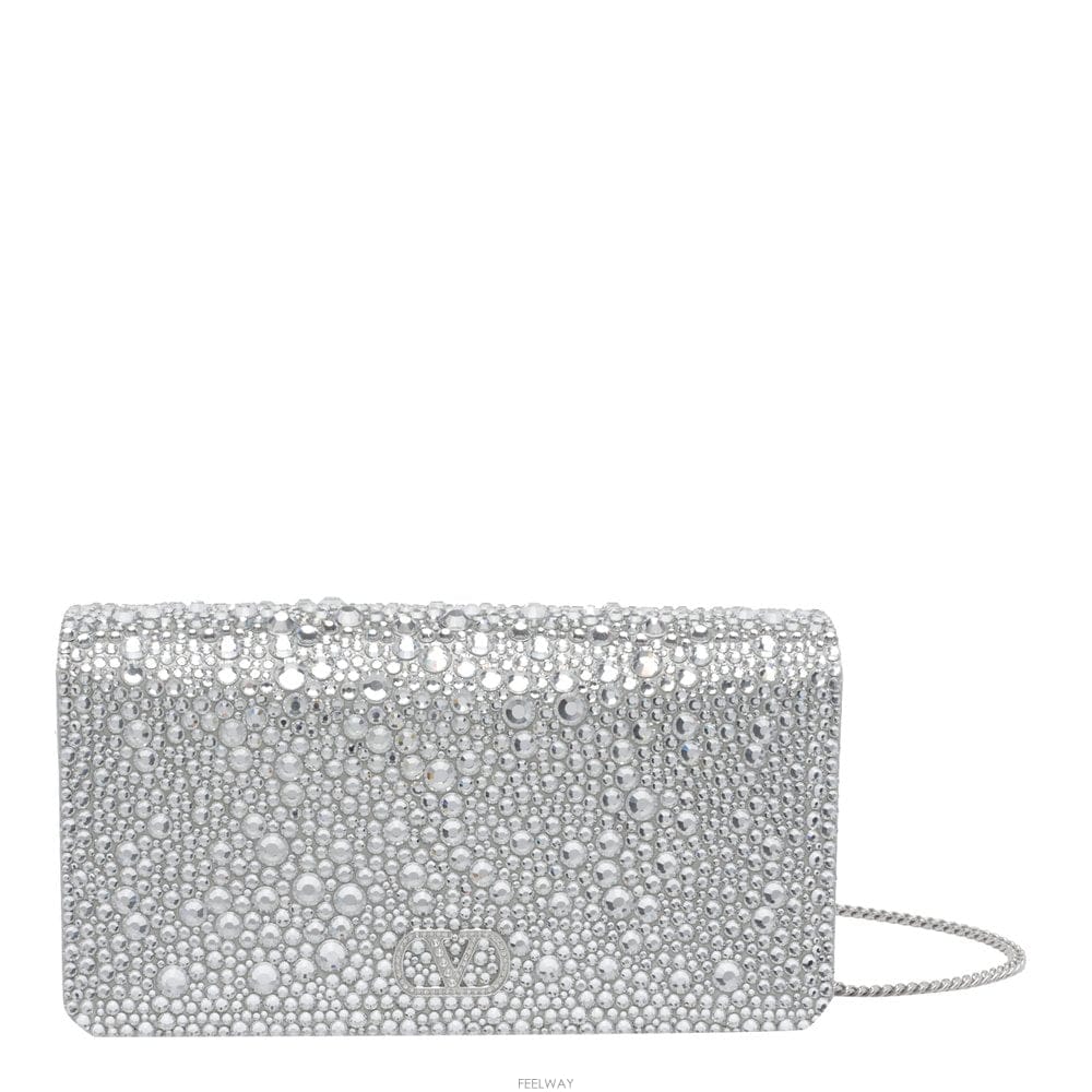 Valentino 26 F/W �߷�Ƽ�� V�ΰ� �ñ״�ó ũ�ν��ٵ� �� WITH SVAR B001226132526 F/W �߷�Ƽ�� V�ΰ� �ñ״�ó ũ�ν��ٵ� �� WITH SVAR