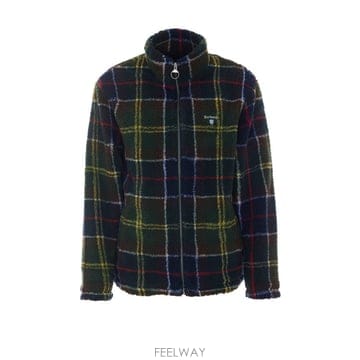 26 F/W 바버 로고 타탄 후리스 지퍼 자켓 MFL0187/TN11 B0012261343
