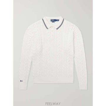 폴로 랄프로렌 케이블니트 코튼 & 린넨블렌드 스웨터 710B1755 B0082261501