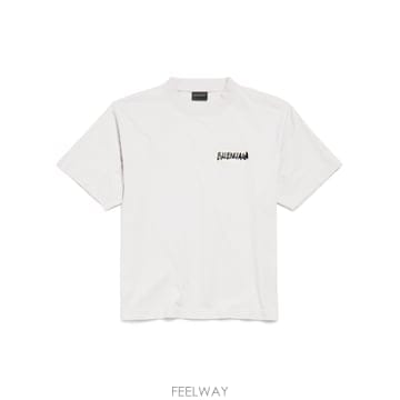 [S] 26FW 발렌시아가 마스킹 테이프 미디엄 핏 티셔츠 850990 TTVL6 9012