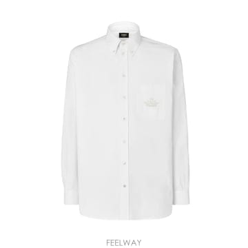 [S] 26FW 펜디 코튼 셔츠 FS1311 AU70 F0QA0