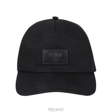 [S] 26FW 펜디 로마 레더 패치 코튼 베이스볼 캡 FXQ768 AYBE F0QA1