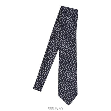 26 F/W 페라가모 찰리 프린트 실크 타이 794614/351449 B0012261822