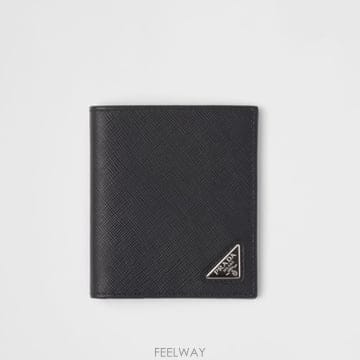 프라다 반지갑 사피아노 블랙